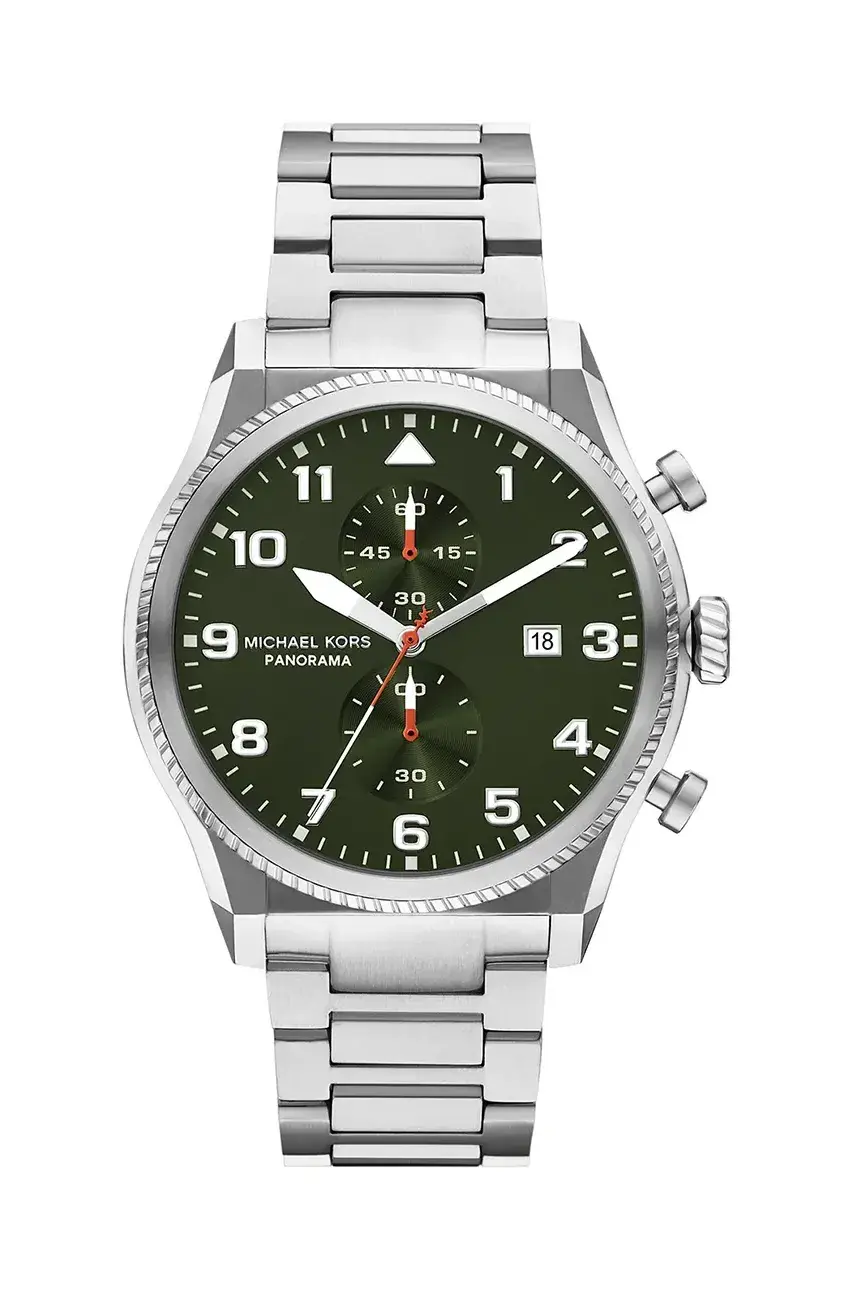 Hodinky Michael Kors PANORAMA pánske, strieborná farba, MK9196