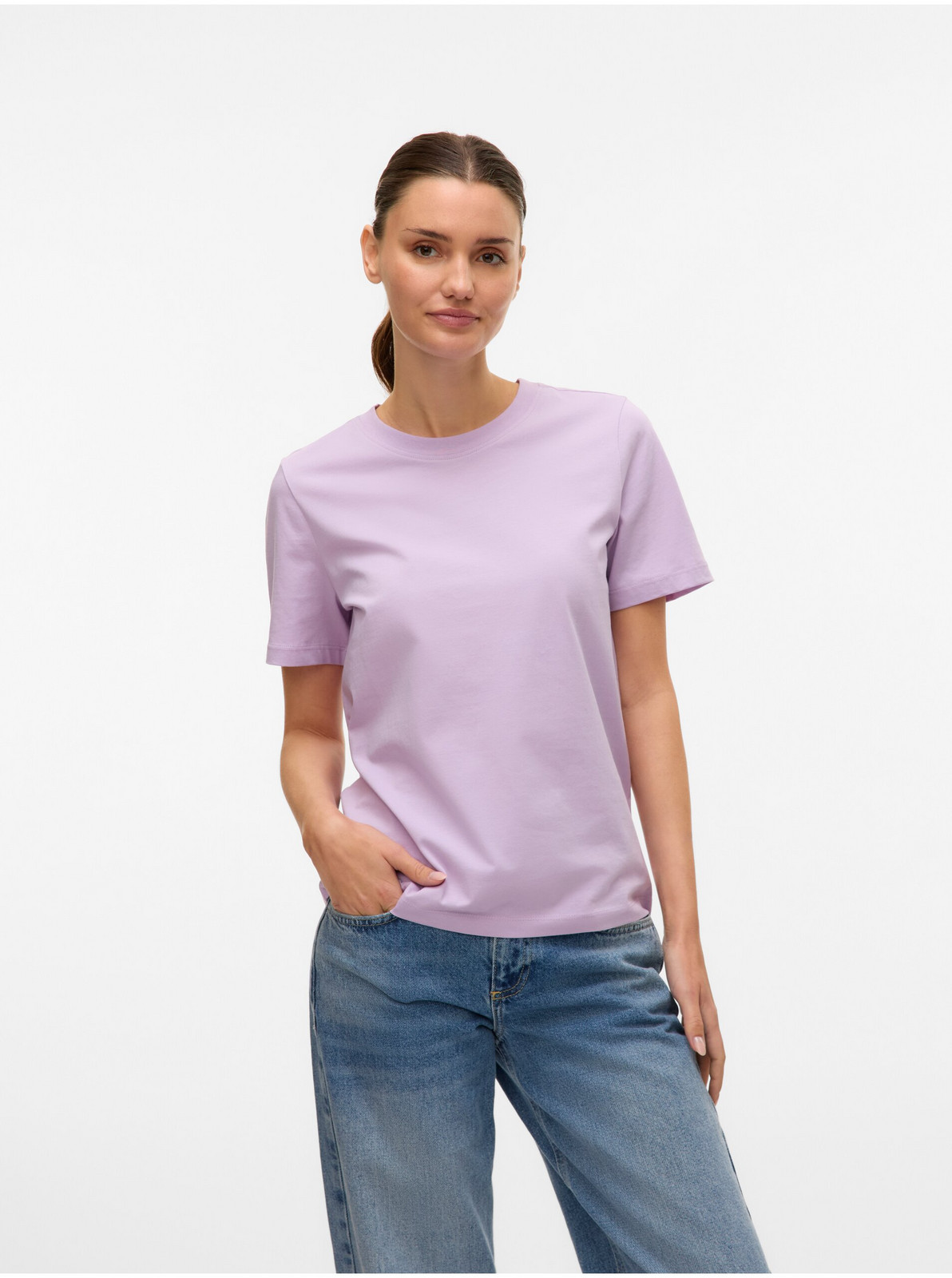 Fialové dámske tričko Vero Moda