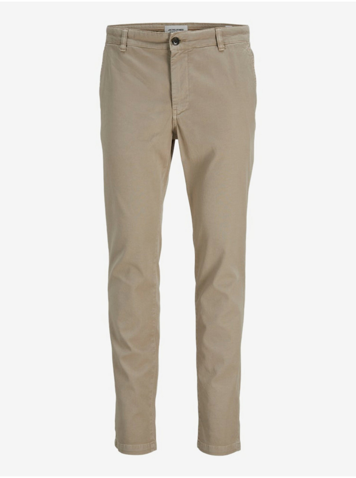 Béžové pánske chino nohavice Jack & Jones