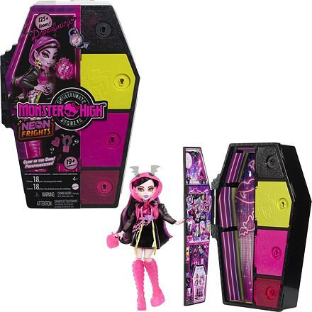 25HPD59 - Mattel Monster High Skulltimate secrets bábika Neon, Draculaura