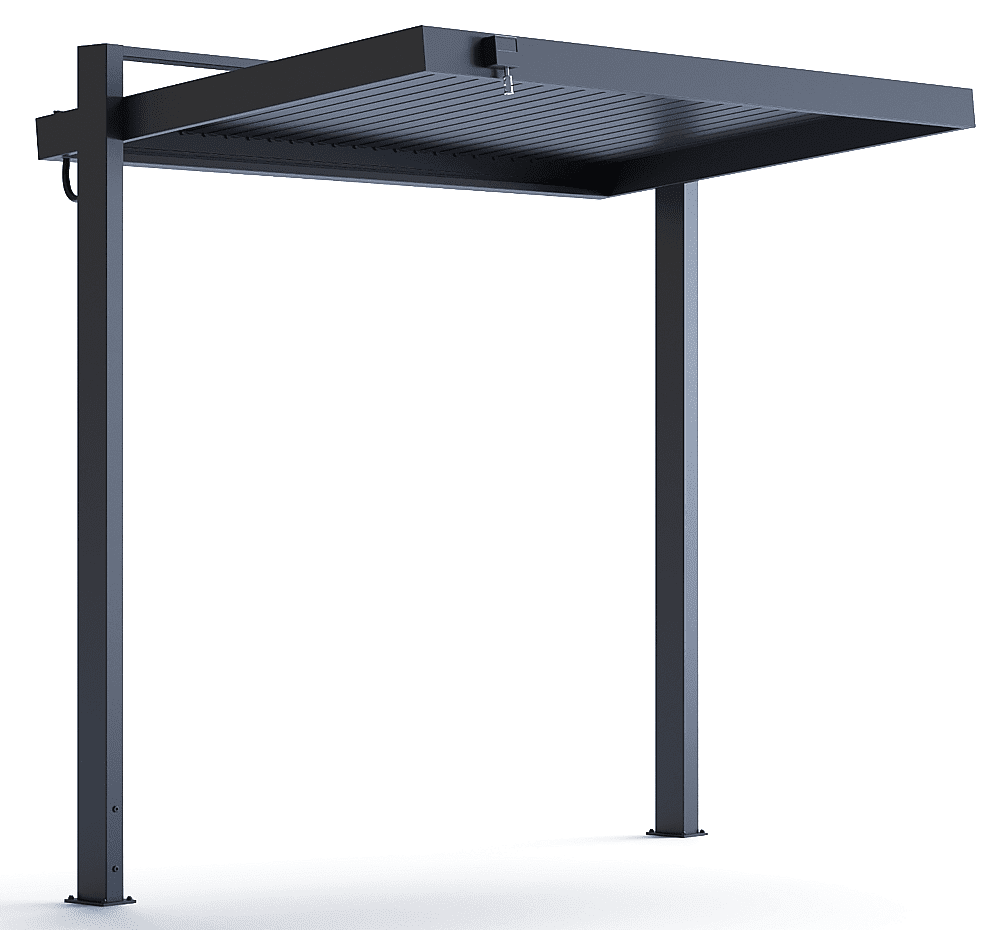 Hliníkový prístrešok na gril s otváracou strechou 254 × 160 cm