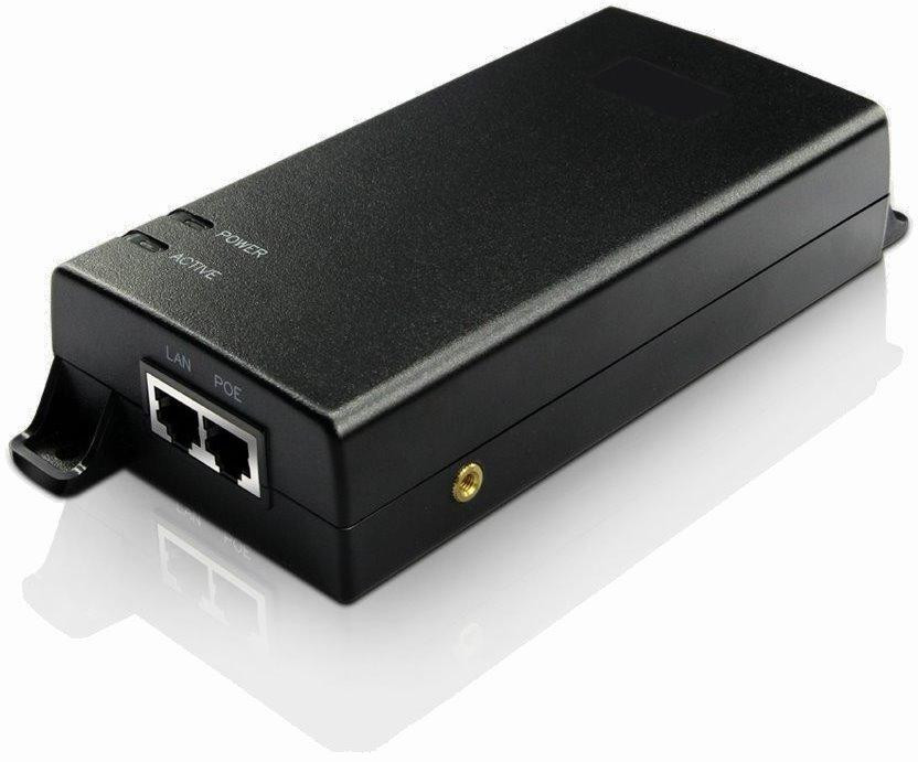 MaxLink PI60v2 PoE injektor - 802.3af/at/bt, 55V, 1.1A, 60W, 1Gbit, napájací kábel