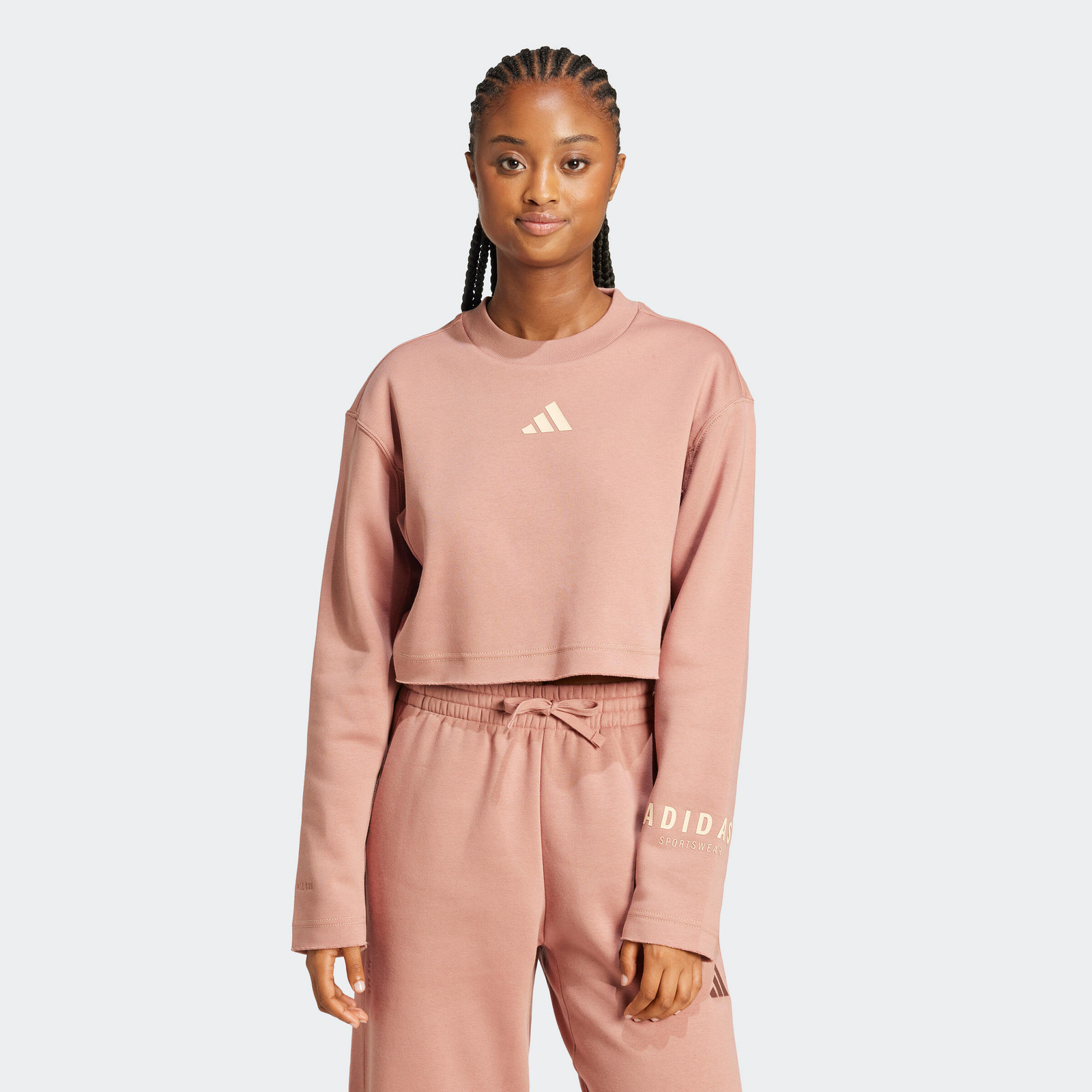 ADIDAS dámska mikina terakotová