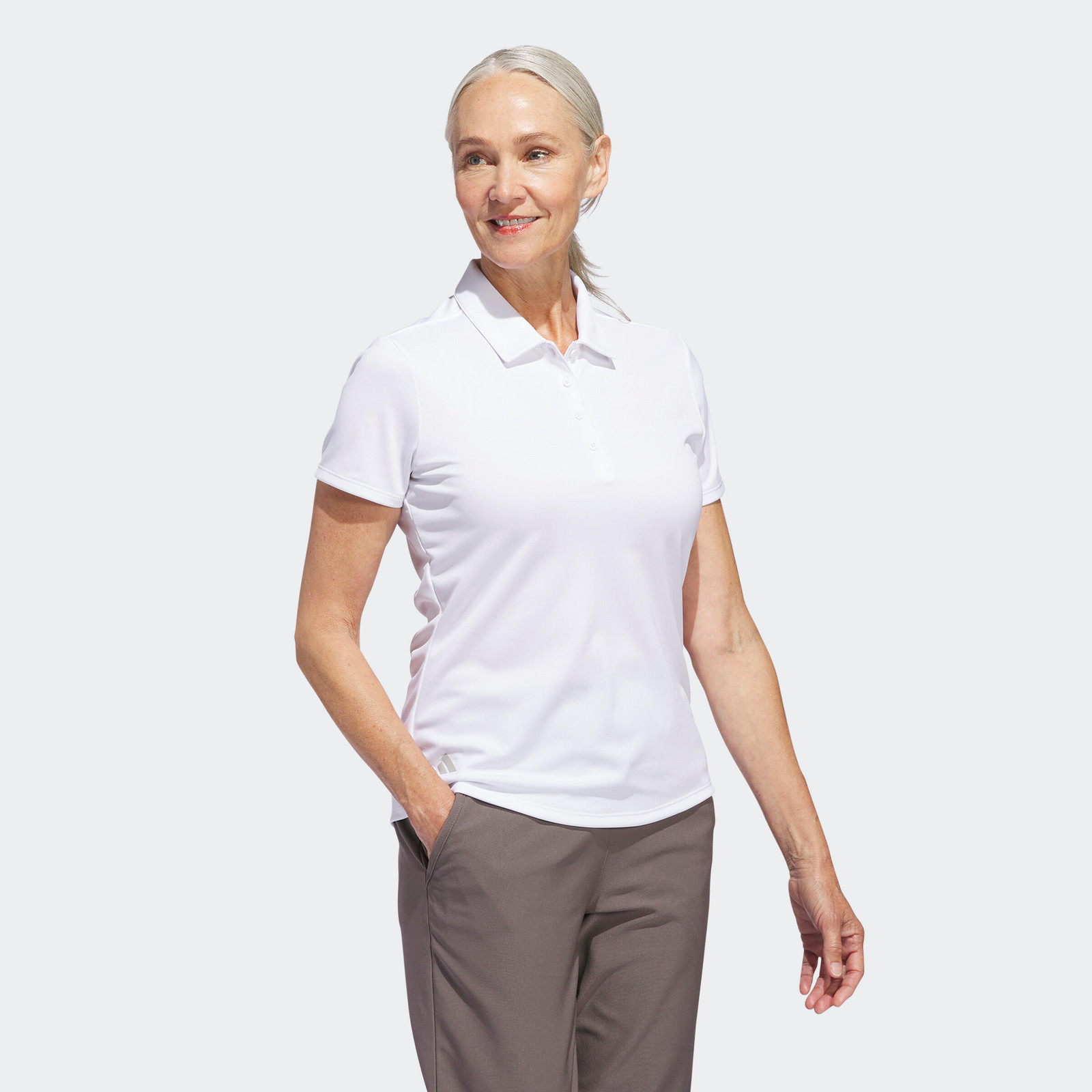 ADIDAS dámska golfová polokošeľa biela