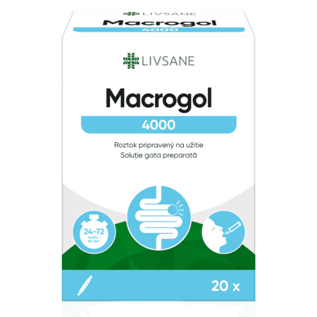 LIVSANE Macrogol 4000 na chronickú zápchu 20 vrecúšok