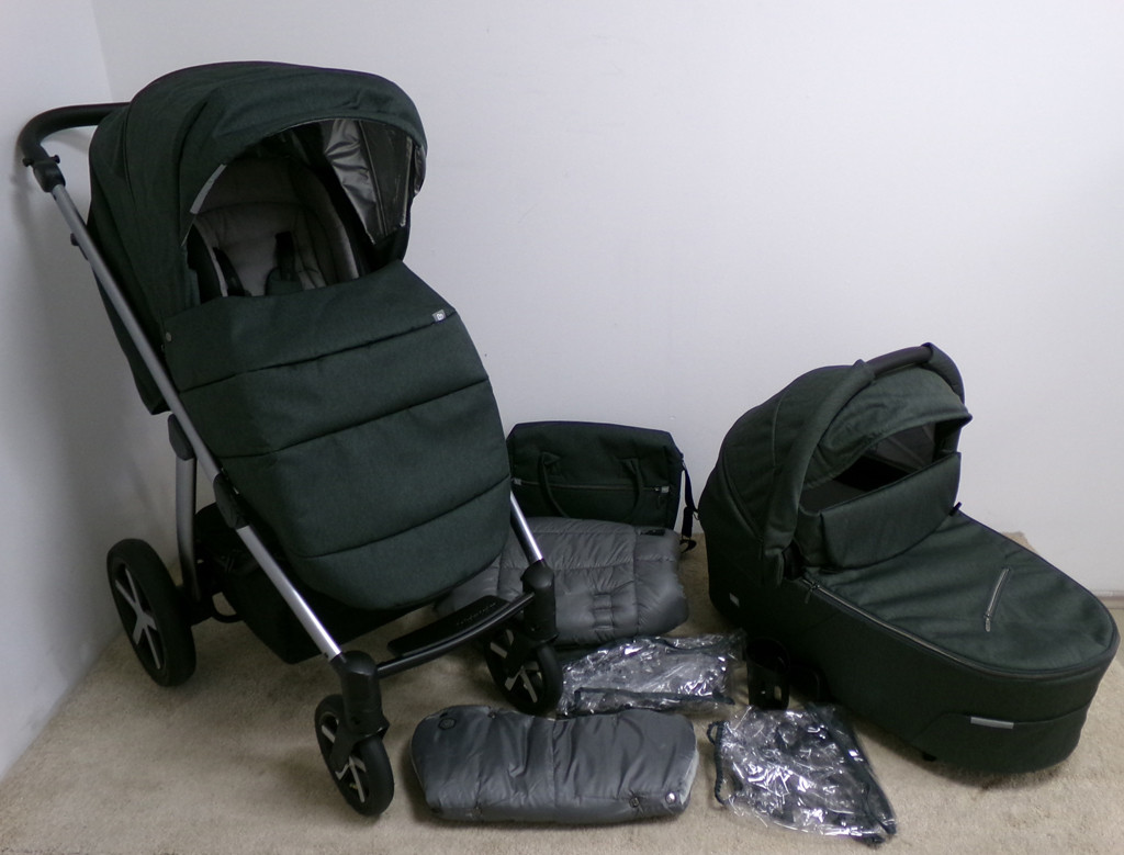 BABY DESIGN Kočík kombinovaný Husky 17 dark grey 2020