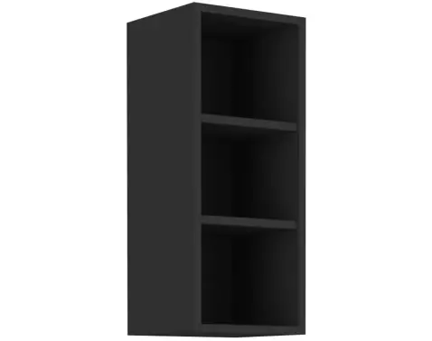 Horný kuchynský regál Arona, 30 cm, čierny%