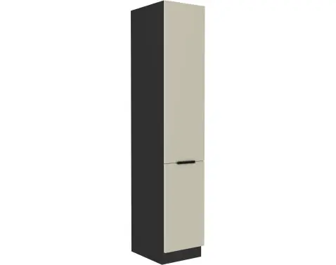Vysoká kuchynská skriňa Arona 40 cm, kašmírová/čierna%