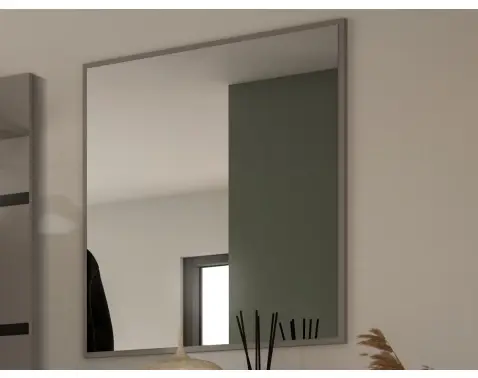 Nástenné zrkadlo Jar 65x70 cm, šedá%