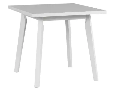 Štvorcový jedálenský stôl Norveg 80x80 cm, bielená borovica/biely%