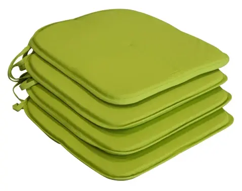 Súprava podsedákov na stoličky (4 ks) Bella 38x38 cm, zelená%