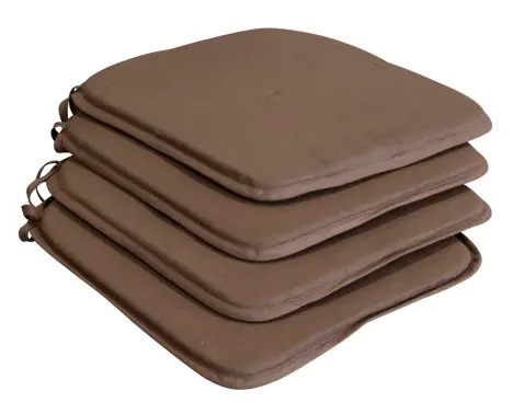 Súprava podsedákov na stoličky (4 ks) Bella 38x38 cm, hnedá%