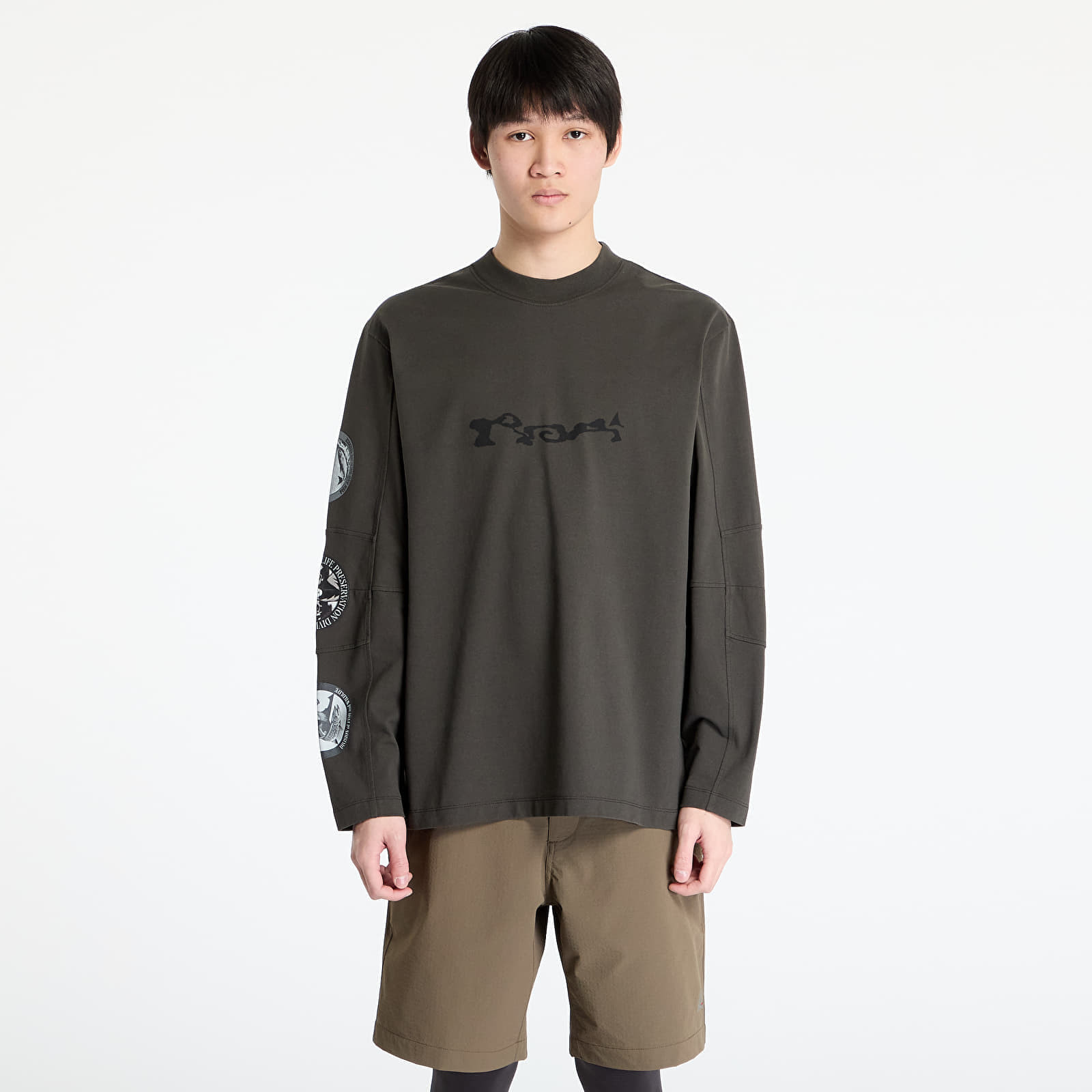 Tričko ROA Division Long Sleeve Black Olive S