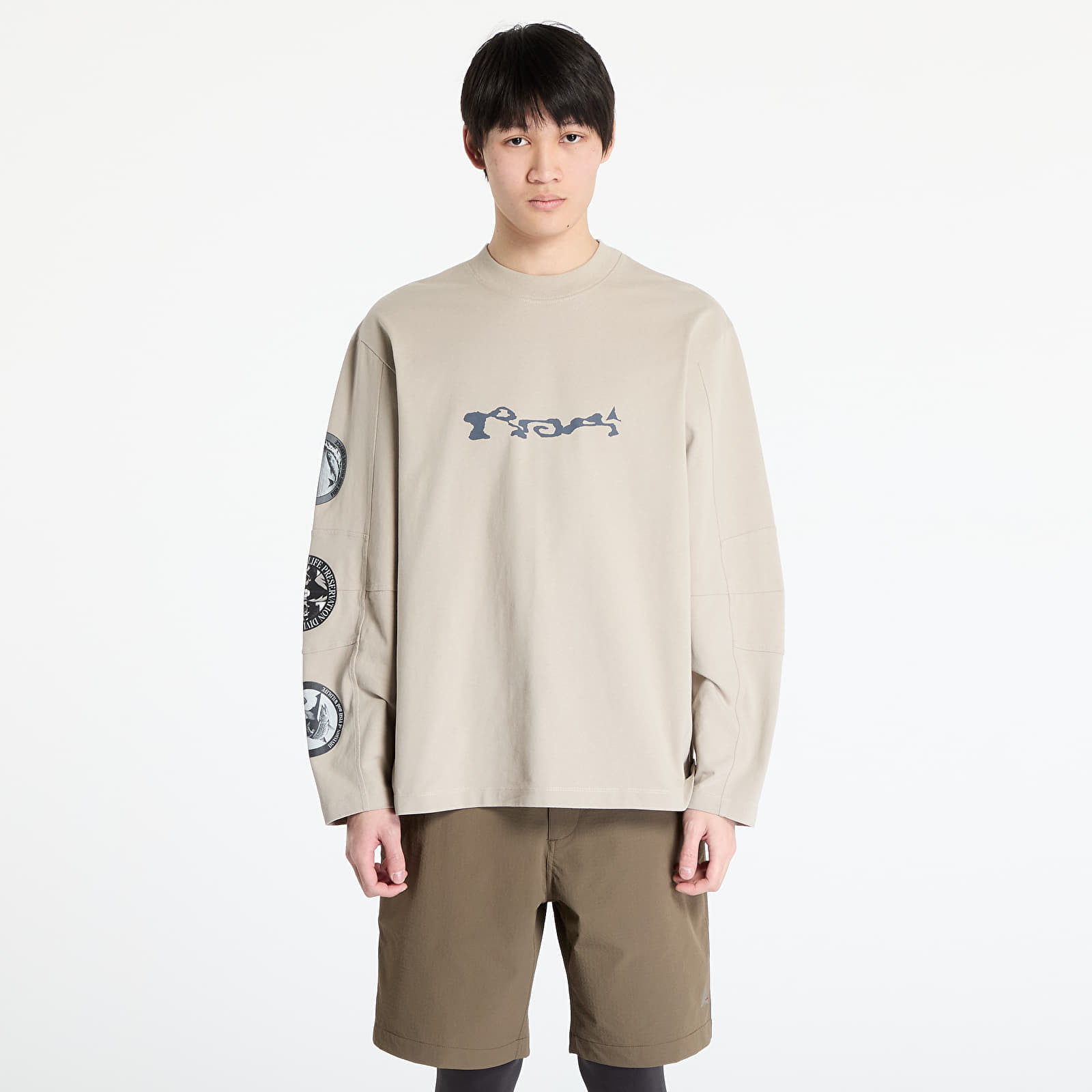 Tričko ROA Division Long Sleeve Light Grey S