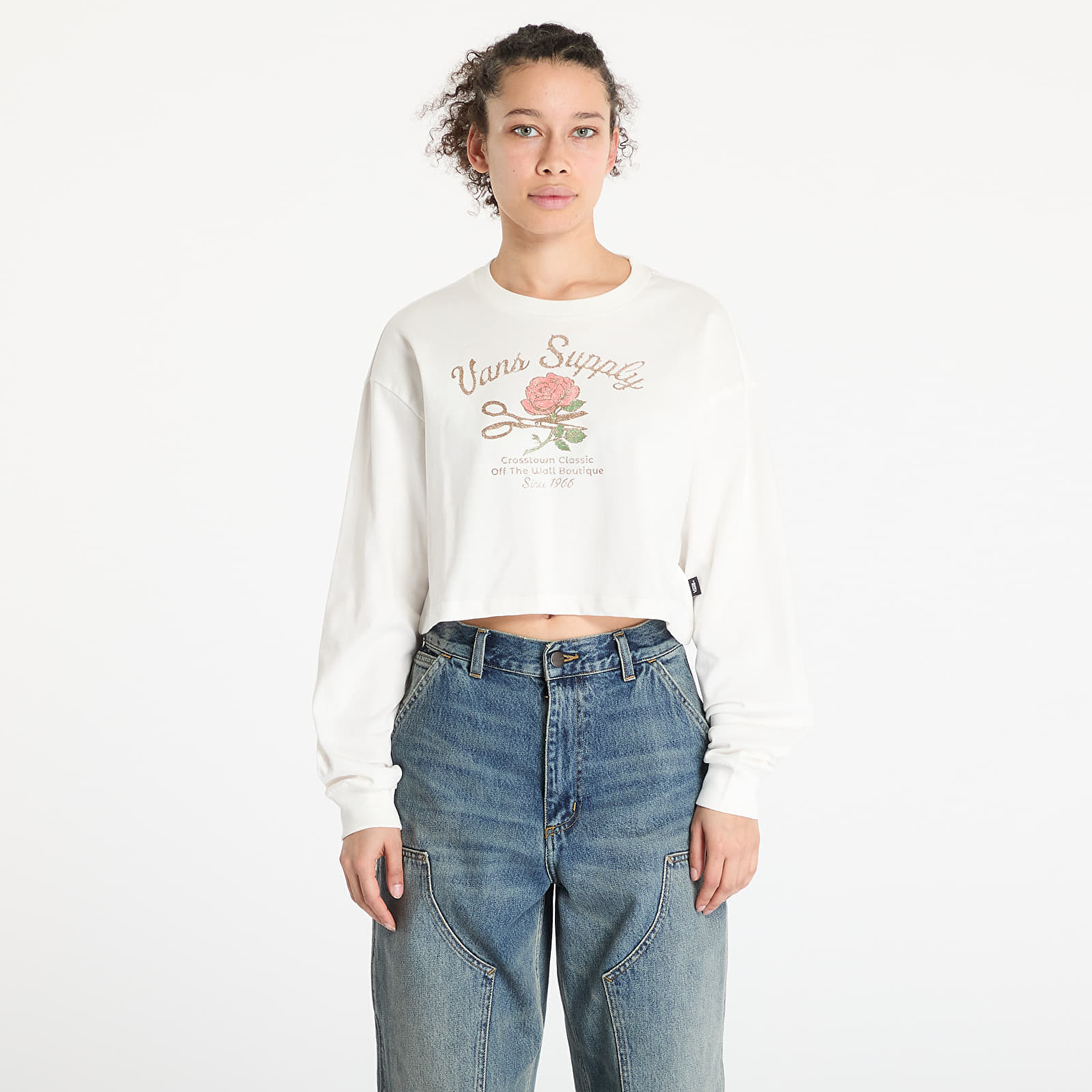 Tričko Vans Supply Boutique Longsleeve Relax Marshmallow S