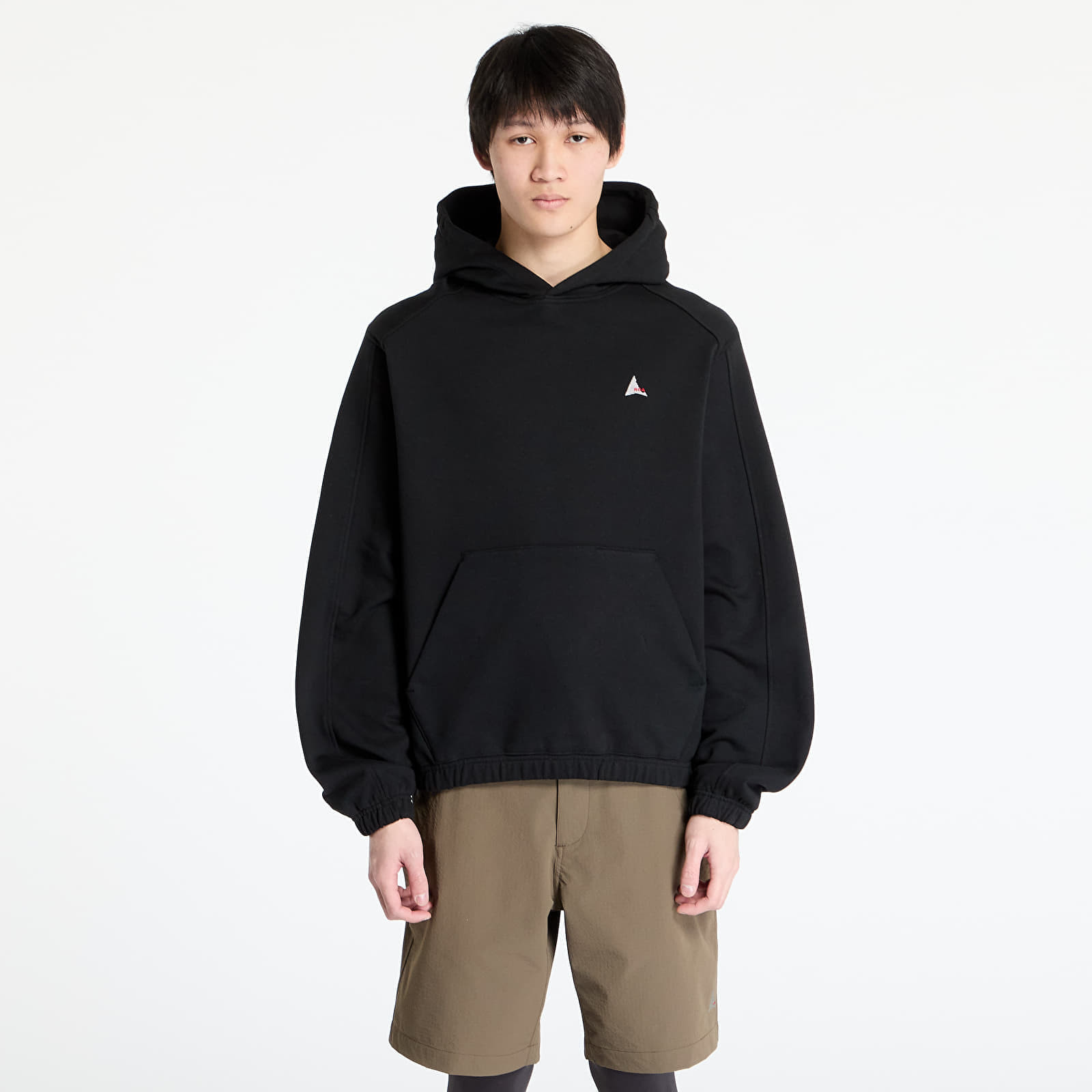Mikina ROA Logo Hoodie Washed Black S