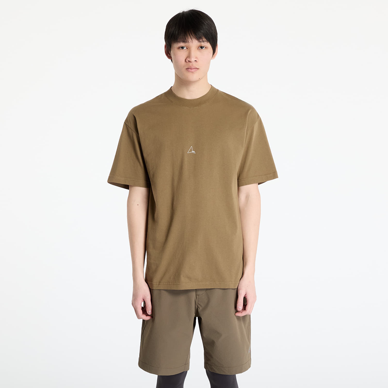 Tričko ROA Logo T-Shirt Brown Olive S