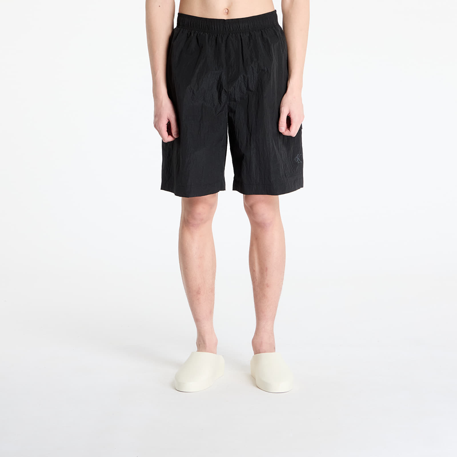 Plavky Calvin Klein Jeans Long Wide Boardshorts Black S