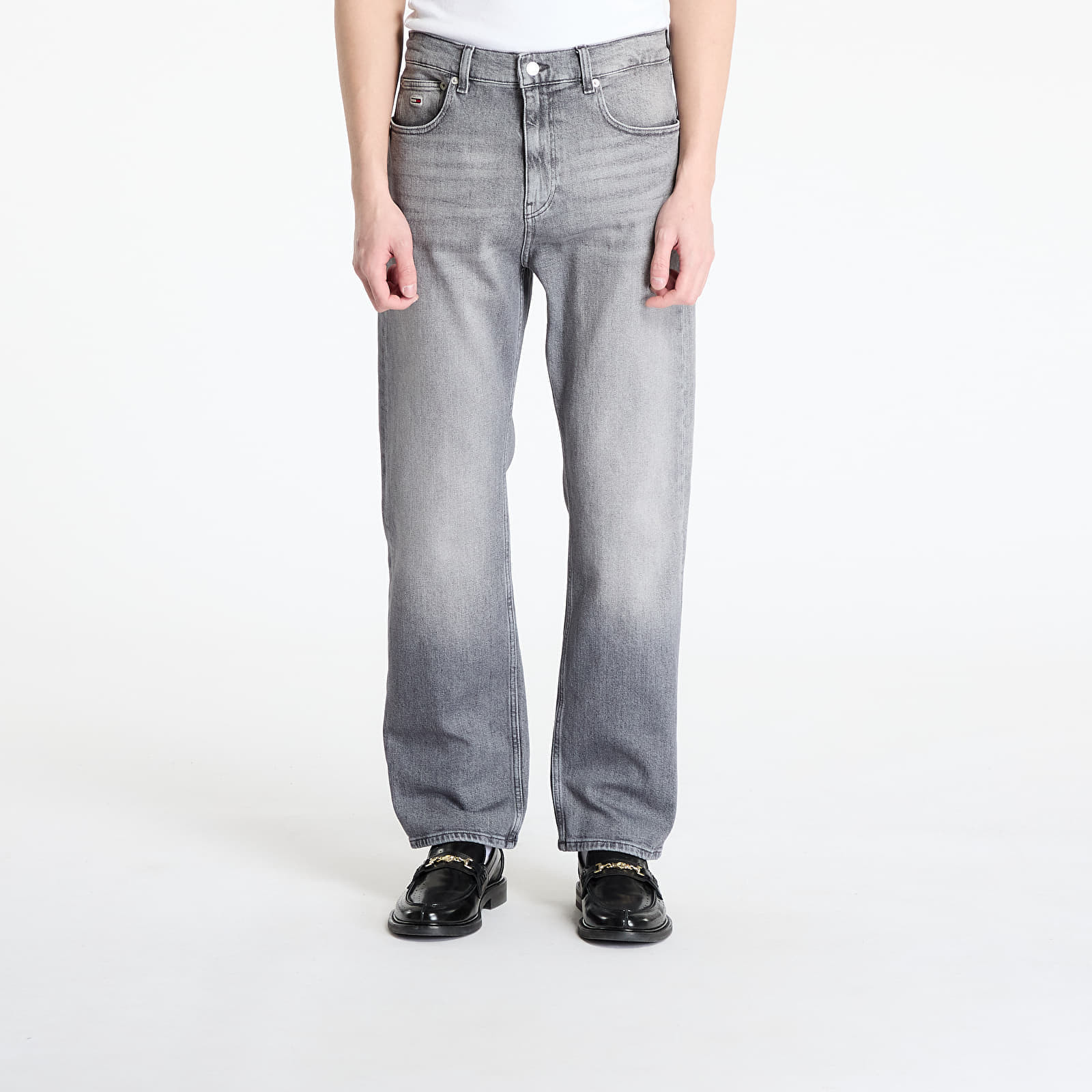 Kalhoty Tommy Jeans Otis Regular Straight Jeans Denim Black W32/L32