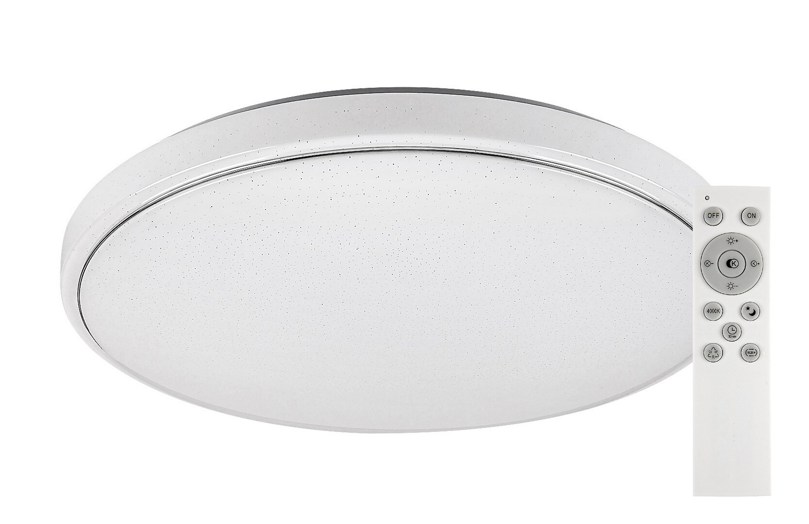 Rabalux Biele stropné LED svietidlo Bruce okrúhle 590mm 40W RGB+CCT s DO 2117