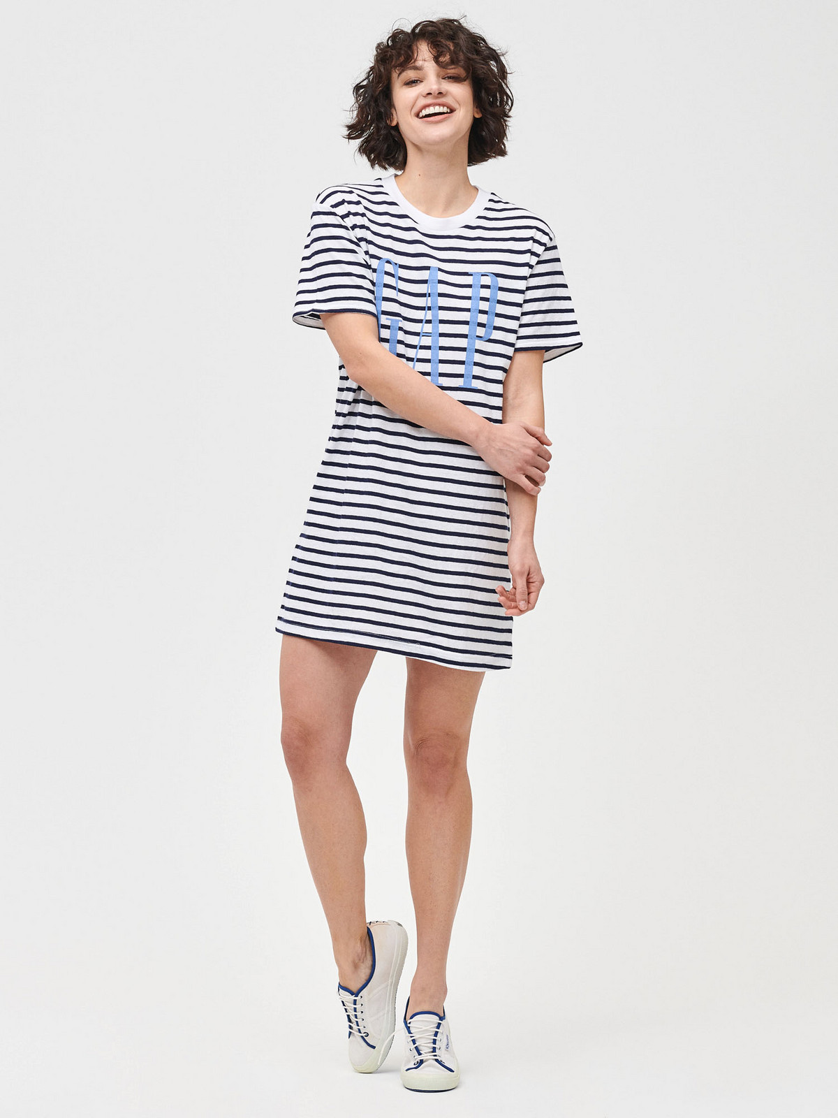 GAP Dress Logo tall ss dress - Women's