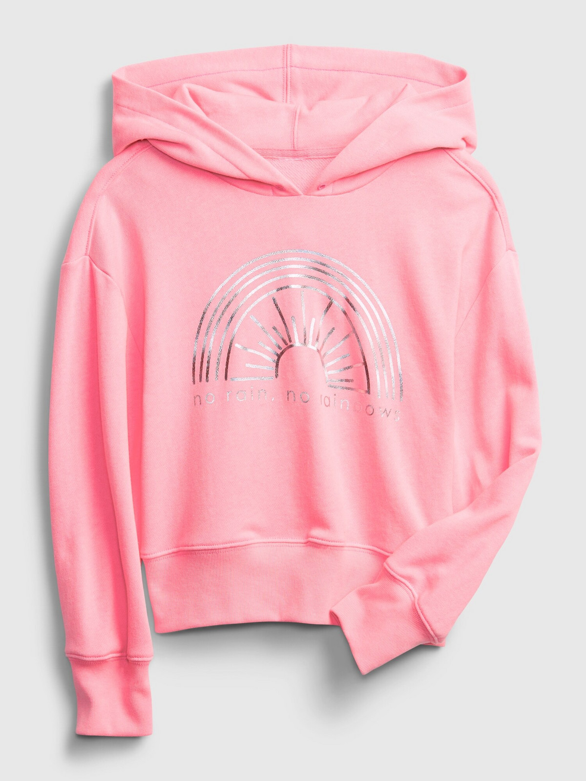GAP Detská mikina graphic hoodie Ružová
