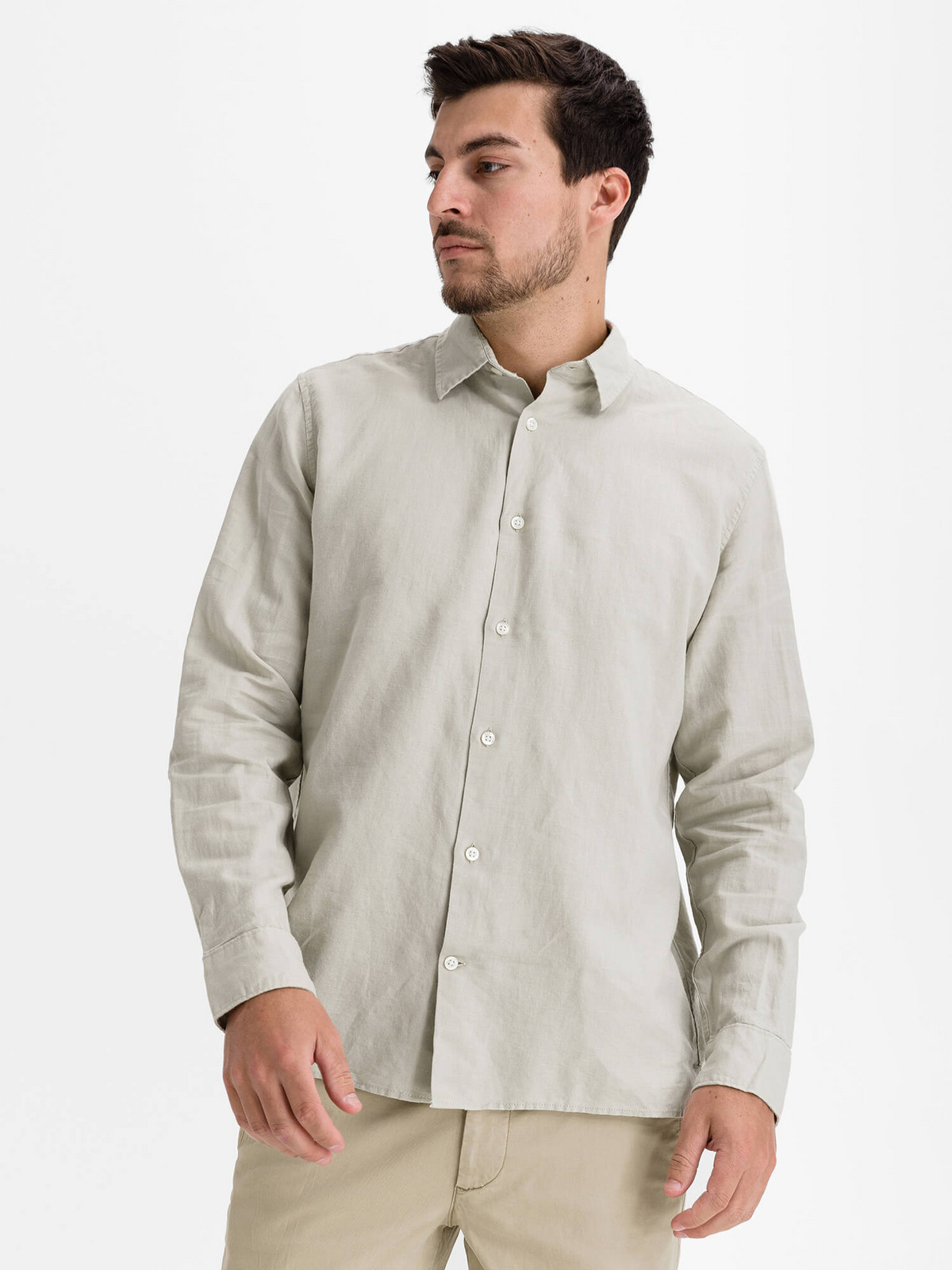 GAP Shirt ls linen ctn - Men's