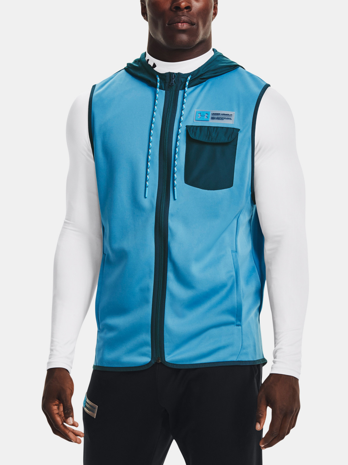 Under Armour Vest UA AF STORM HOODED VEST-BLU - Men