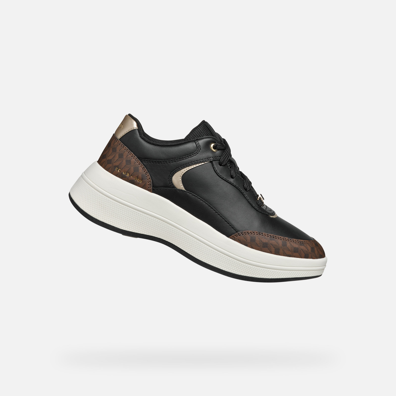 Black women's sneakers Geox Spherica Ecub-3 - Women's