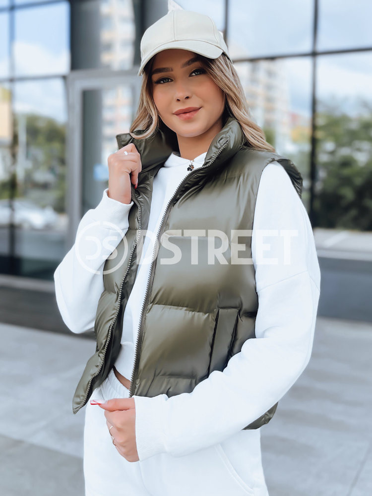 Dámska prešívaná vesta WILLOW Farba zelená DSTREET