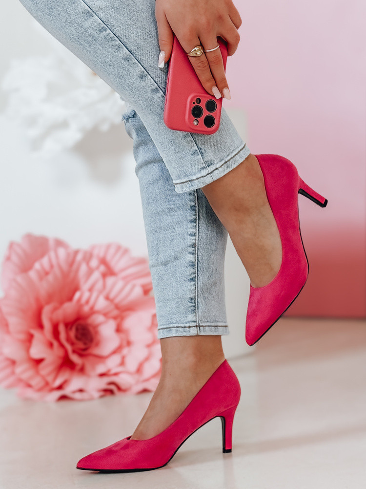 Szpilki damskie na wysokim obcasie FEMBELLIA fuksja Dstreet