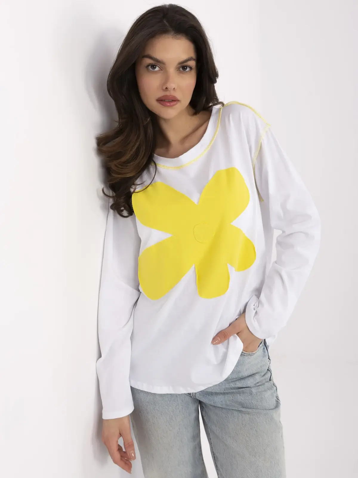 Blouse-MI-BZ-M6169.03-white-yellow