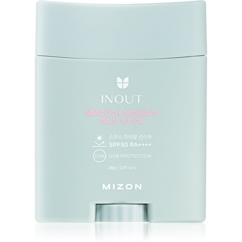 Mizon Inout Smooth minerálny ochranný krém na tvár a citlivé partie v tyčinke SPF 50+ 26 g
