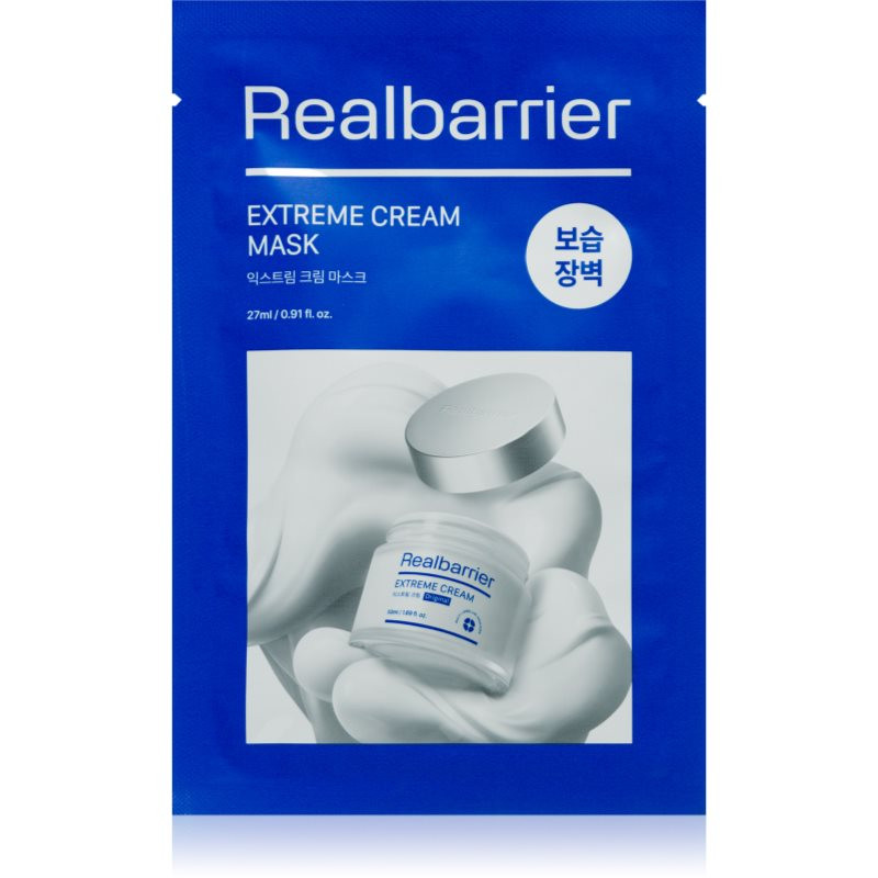 Real Barrier Extreme Cream Mask upokojujúca plátienková maska pre intenzívnu hydratáciu pleti 27 ml
