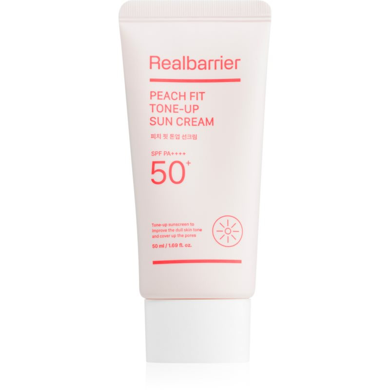 Real Barrier Peach Fit Tone-Up Sun Cream ochranný tónovací krém na tvár SPF 50+ 50 ml