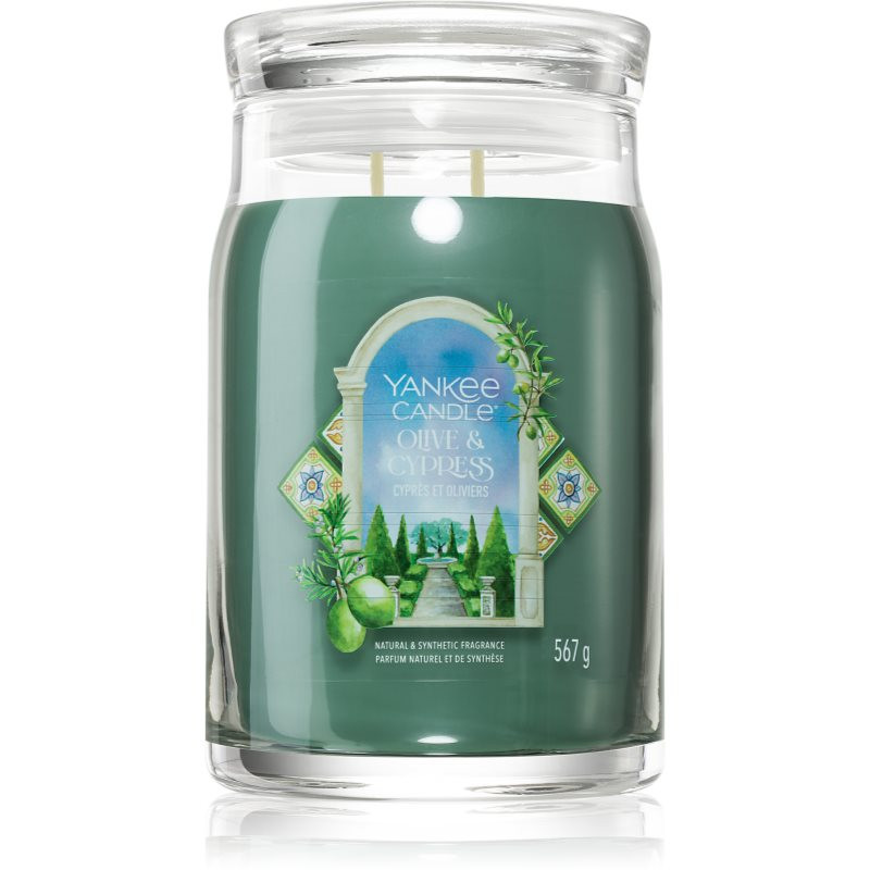 Yankee Candle Olive & Cypress vonná sviečka 567 g
