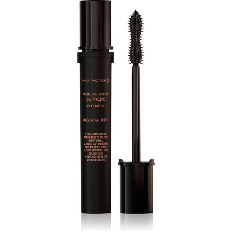 Max Factor Supreme Recharge riasenka pre efekt umelých rias náhradná náplň odtieň Black 8 ml
