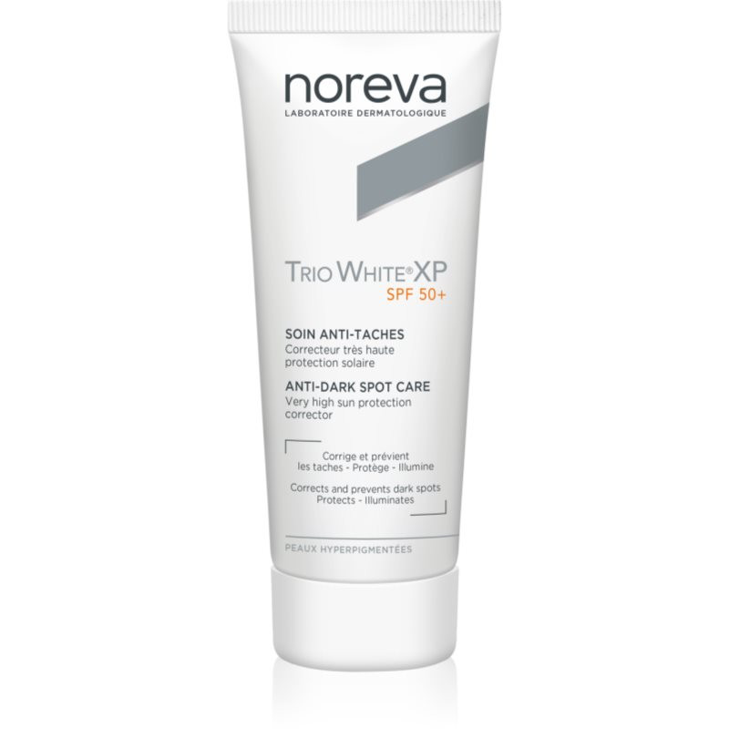 Noreva Trio White XP Anti-Dark Spot Care SPF 50+ opaľovací krém na tvár proti pigmentovým škvrnám SPF 50+ 40 ml