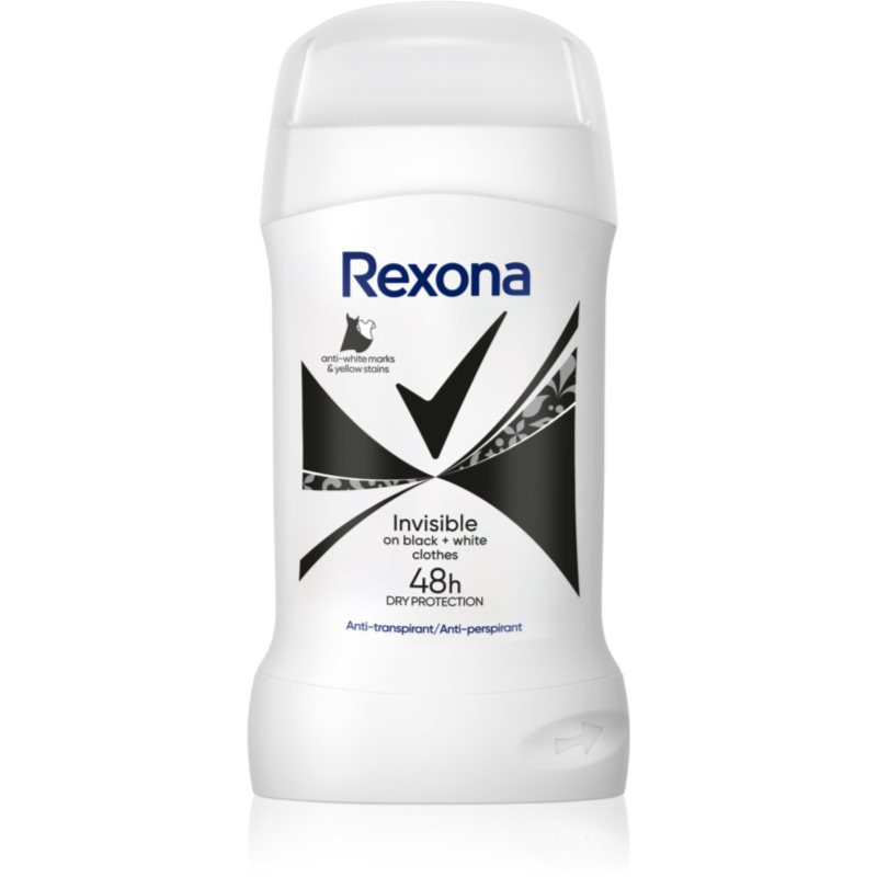 Rexona Invisible Black&White tuhý antiperspirant proti bielym škvrnám 50 ml
