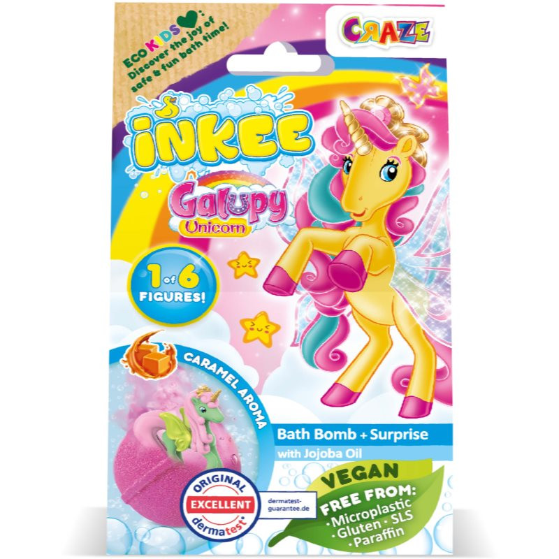 Craze INKEE Galupy Unicorn bomba do kúpeľa pre deti 1 ks