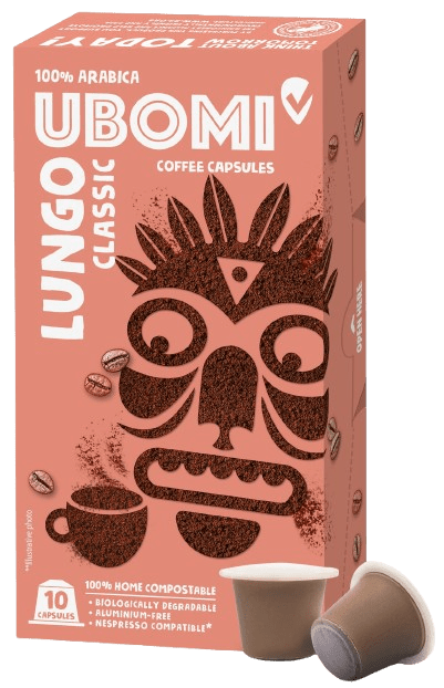 UBOMI Lungo Classic 100% Arabica RFA kávové kapsule 10 ks