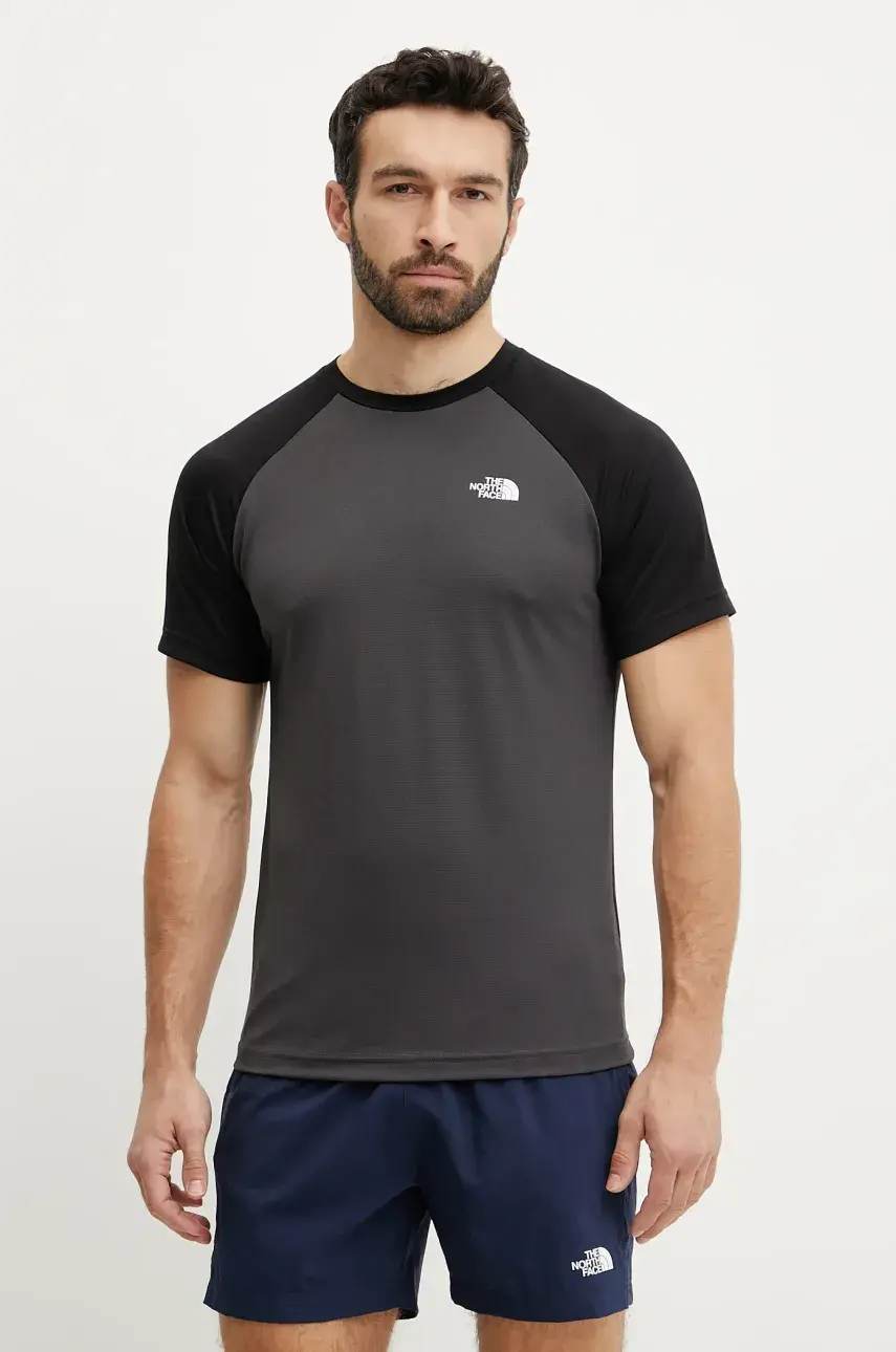 Športové tričko The North Face Tanken čierna farba, vzorované, NF0A3BQ7MN81