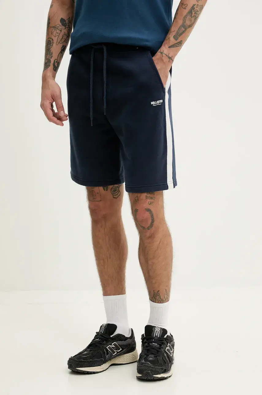 Šortky Hollister Co. pánske, tmavomodrá farba, KI328-5012