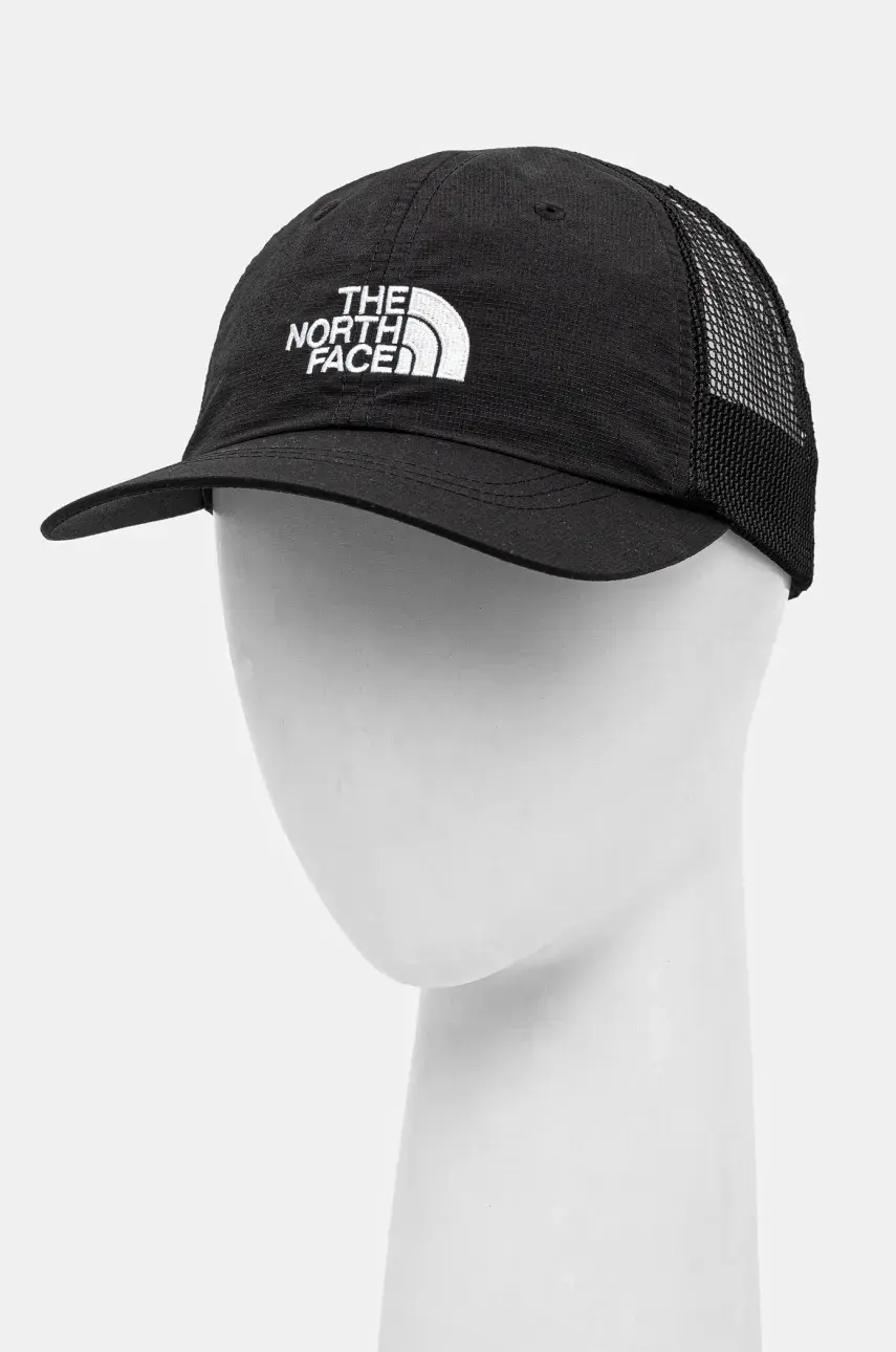 Šiltovka The North Face Horizon Trucker čierna farba, s nášivkou, NF0A5FXSKX71