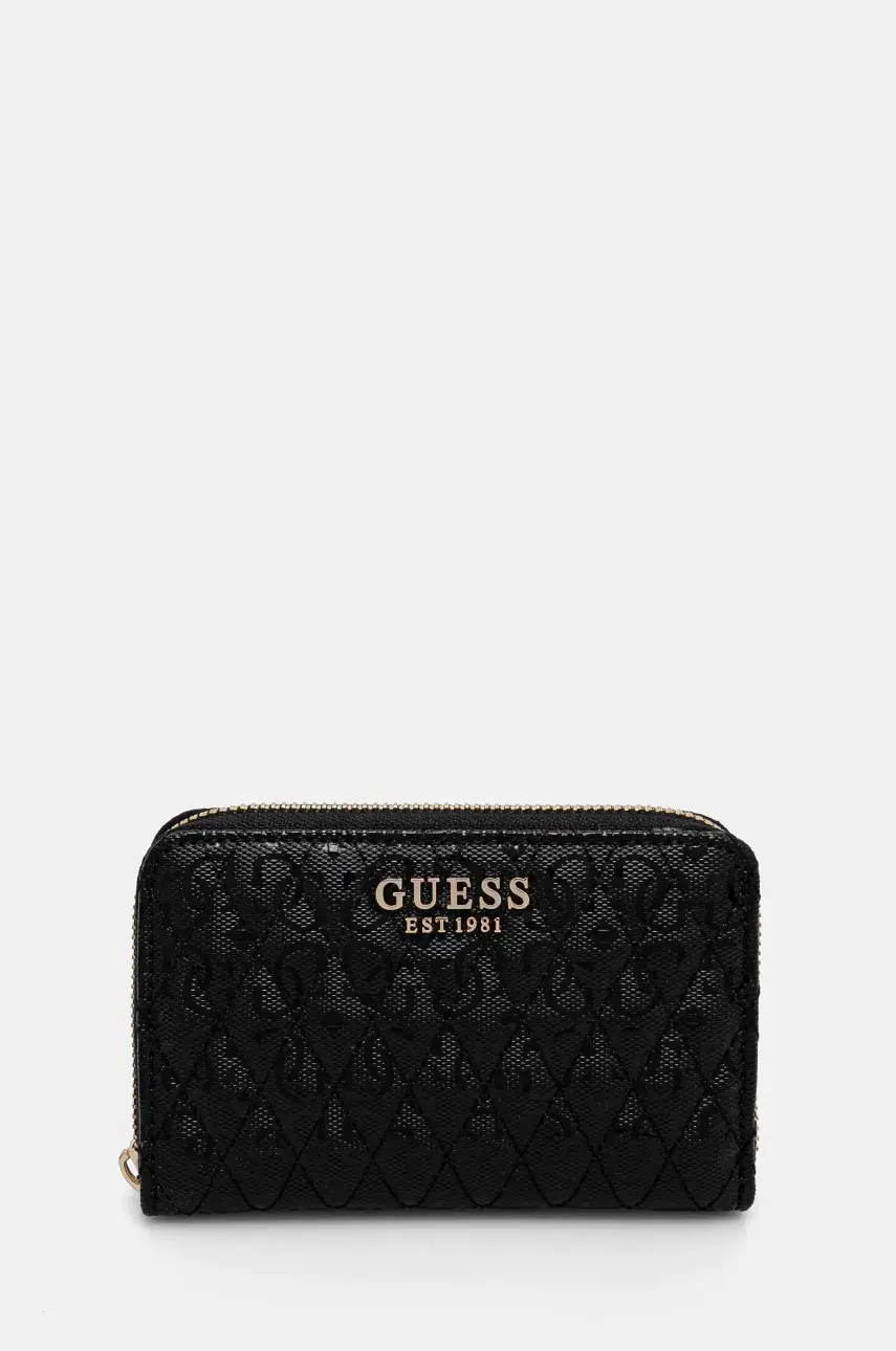 Peňaženka Guess BETULA dámska, čierna farba, SWGG96 26140