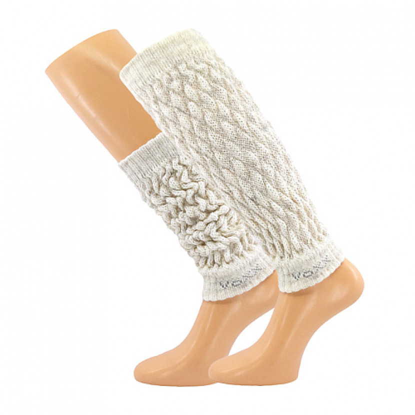 Pletené návleky na nohy Voxx Narvik - biele