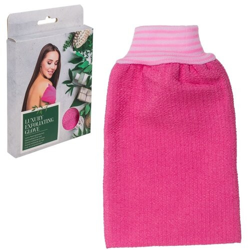 Luxusná exfoliačná rukavica, ružová