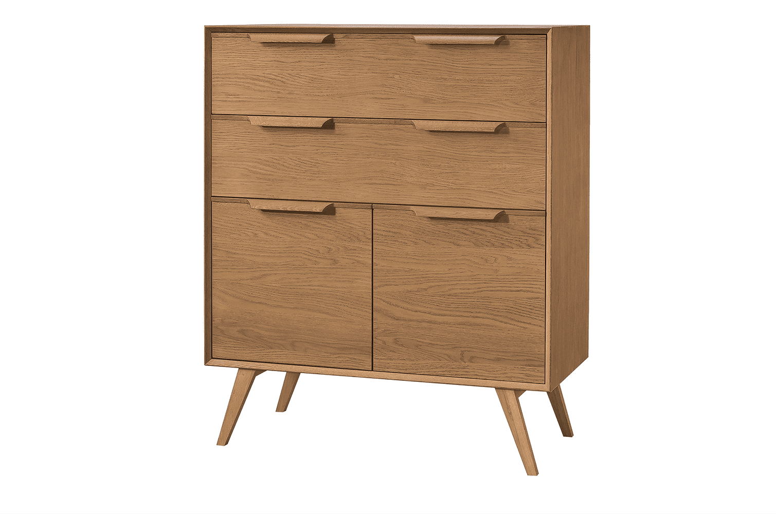 Komoda Leo 15 II 105 cm dub Rustikal karamelový