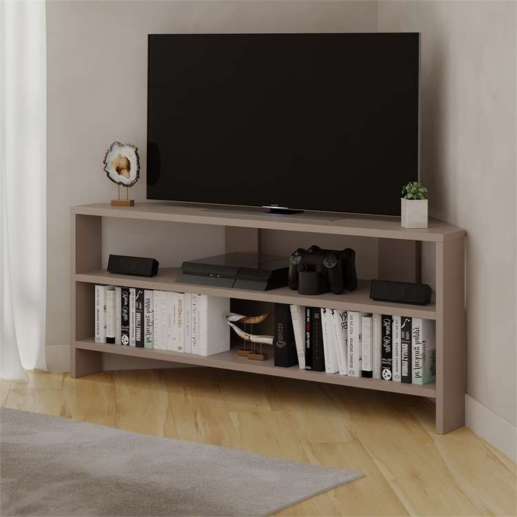 Rohový TV stolík Houseland Thales mocha