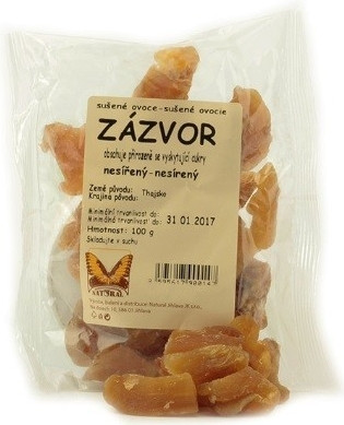 Natural Jihlava Zázvor kocky bez cukru a konzerv.100g  100 g